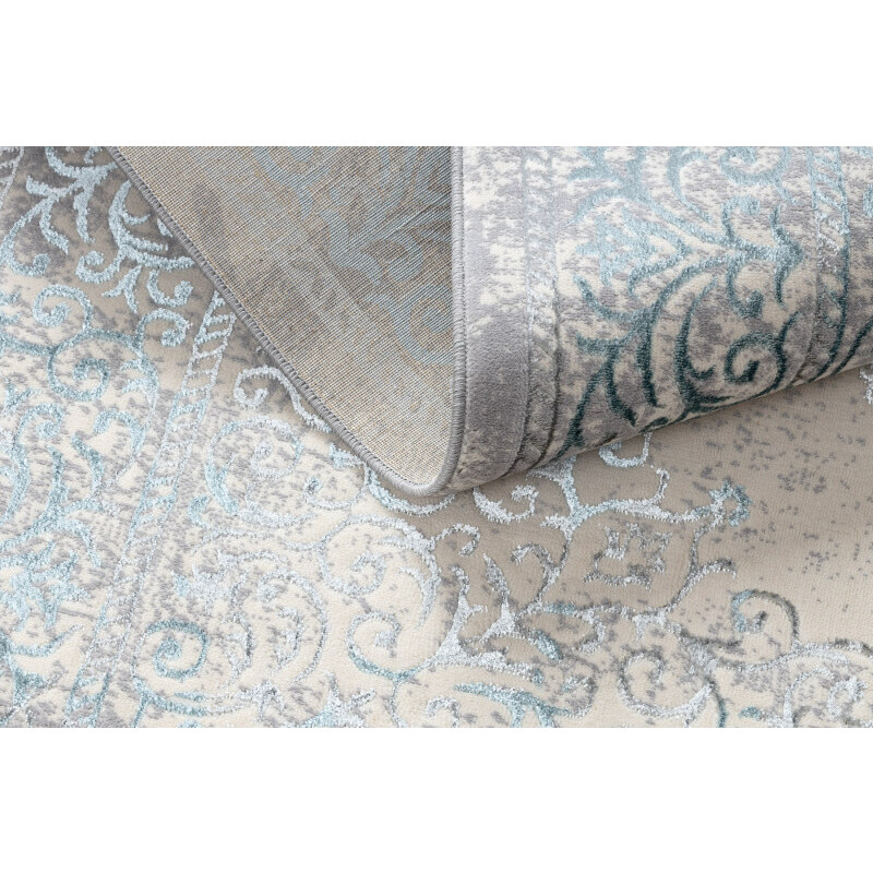 Dywany Łuszczów Kusový koberec Core W7161 Vintage rosette blue/cream and grey - 80x150 cm