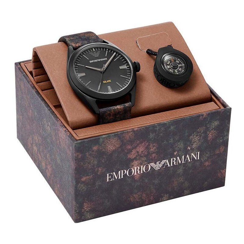 Hodinky Emporio Armani AR80056 černá barva