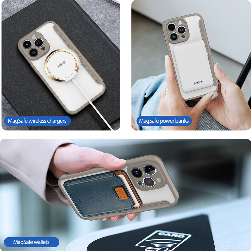 Ochranné pouzdro pro iPhone 14 Pro MAX - DuxDucis, SkinX Pro with MagSafe Beige
