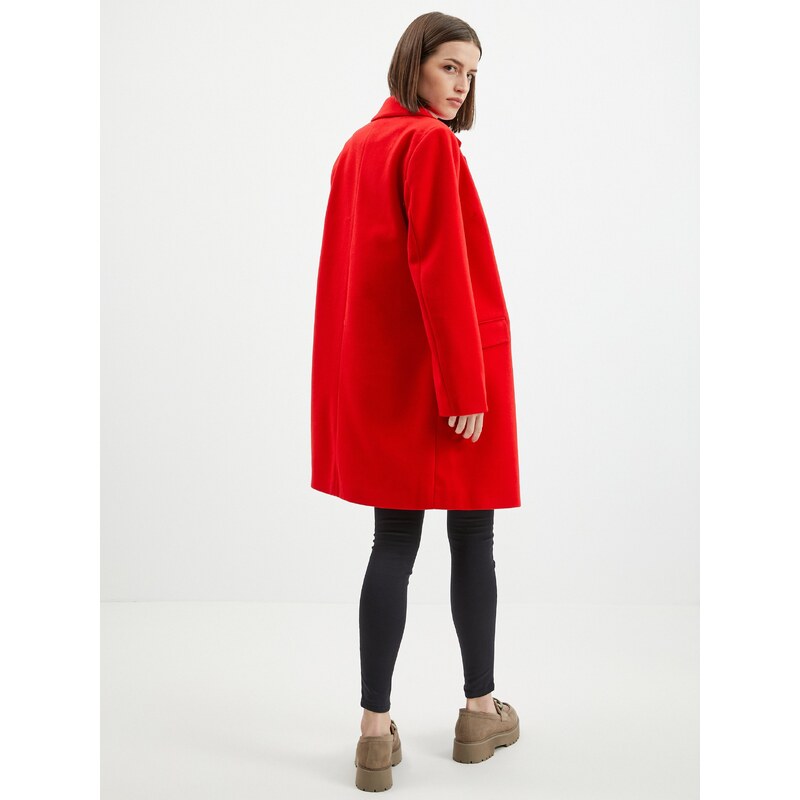 Orsay Červený dámský kabát - Dámské