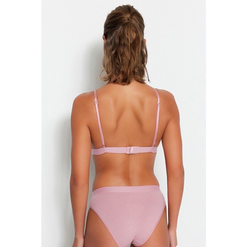 Trendyol Pink Cotton Wireless Underwear Set