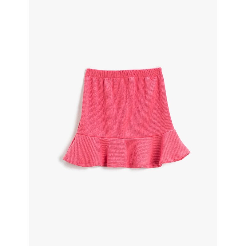 Koton Frilled Mini Skirt with Elastic Waist