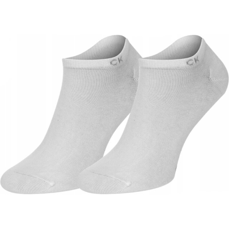 Calvin Klein pánské bílé ponožky 2 pack