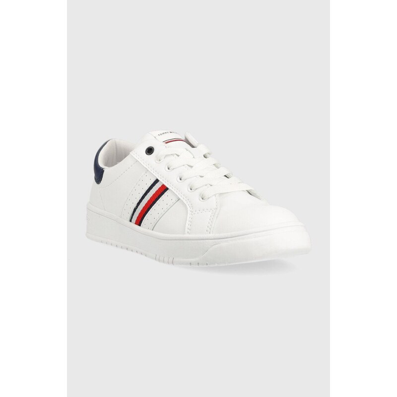 Dětské sneakers boty Tommy Hilfiger bílá barva