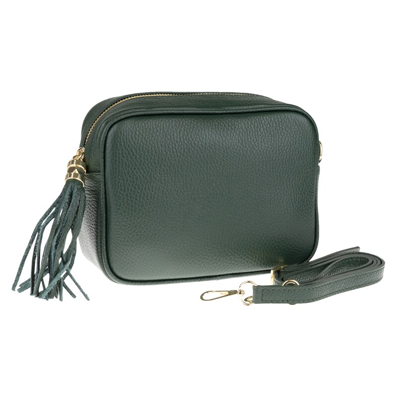 NovaKabelka.cz Kožená kabelka crossbody Bala Verde Foresta zelená