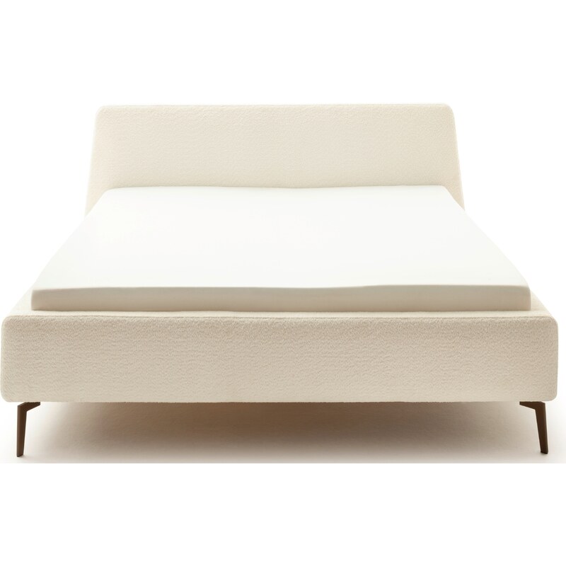 Bílá látková dvoulůžková postel Meise Möbel Paris 180 x 200 cm