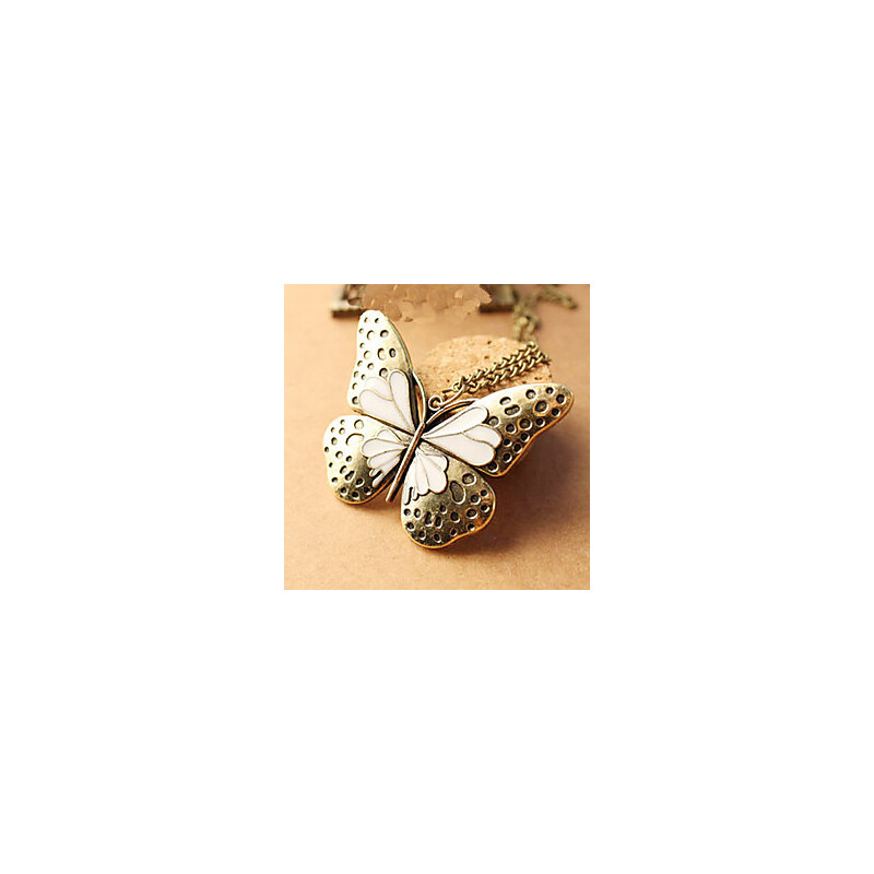 LightInTheBox Heavy Enamel Butterfly hollow retro palace sweater chain necklace N511