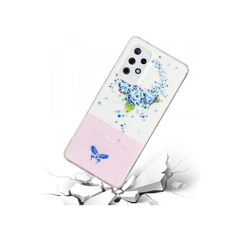 Pouzdro MFashion Samsung Galaxy A13 4G - růžové - Květy