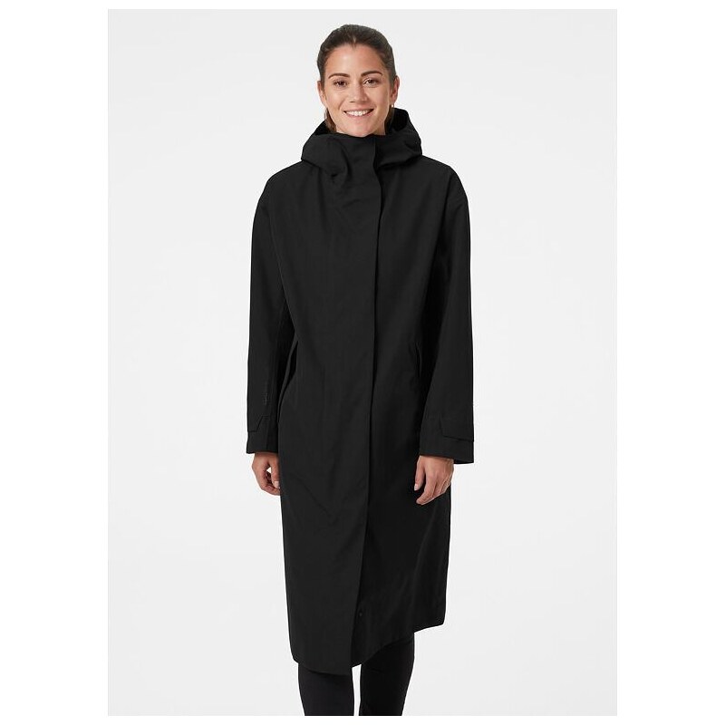 Dámský kabát HELLY HANSEN W JANE RAIN COAT 990 BLACK