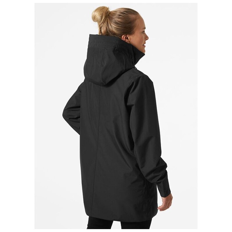 Dámský kabát HELLY HANSEN W VICTORIA MID LENGTH RAINCOAT 990 BLACK