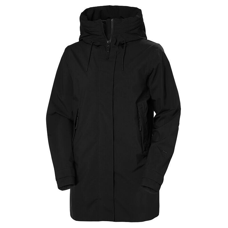 Dámský kabát HELLY HANSEN W VICTORIA MID LENGTH RAINCOAT 990 BLACK