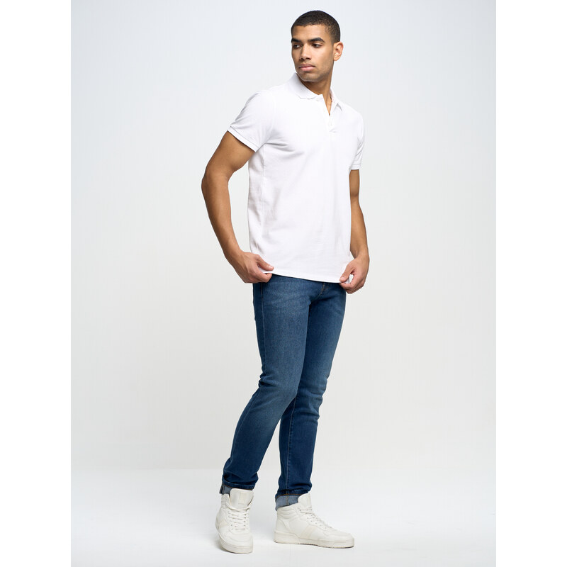 Big Star Man's T-shirt 152087 Cream-101