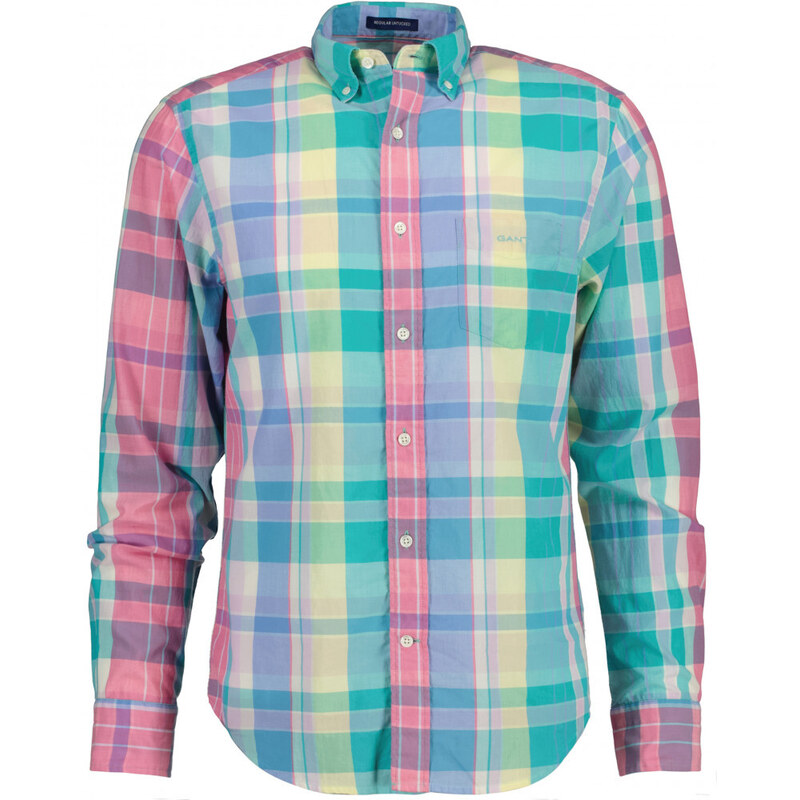 KOŠILE GANT REG UT COLORFUL MADRAS SHIRT růžová XL