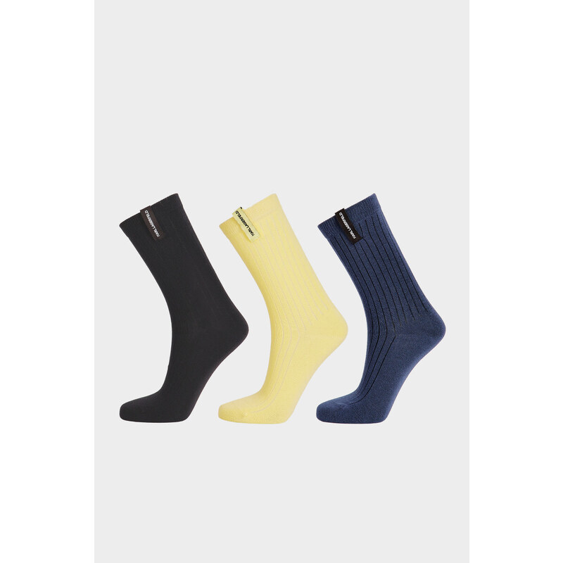 PONOŽKY 3-PACK KARL LAGERFELD K/ESSENTIAL TAG SOCKS 3P