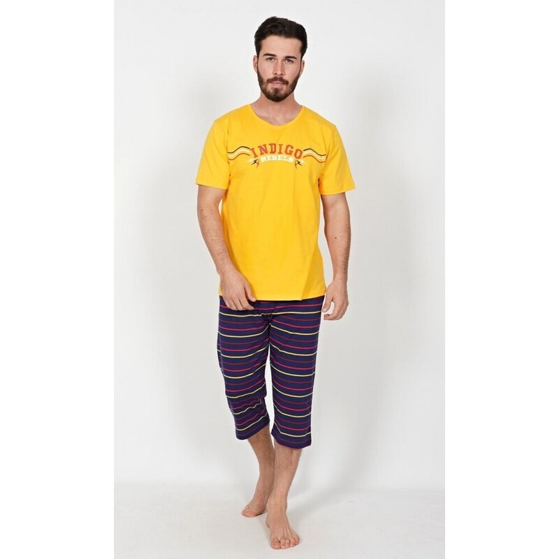 Gazzaz Pánské pyžamo kapri Indigo