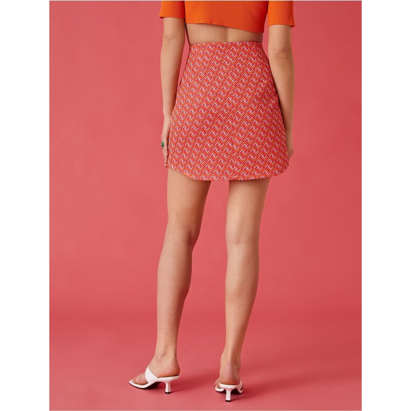 Koton Patterned Mini Skirt