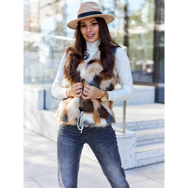 Brown vest Yups DT-025. R00 78765717