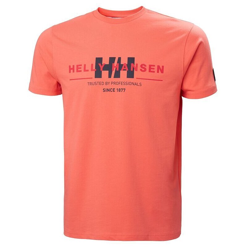 Pánské triko HELLY HANSEN RWB GRAPHIC T-SHIRT 284 PEACH ECHO