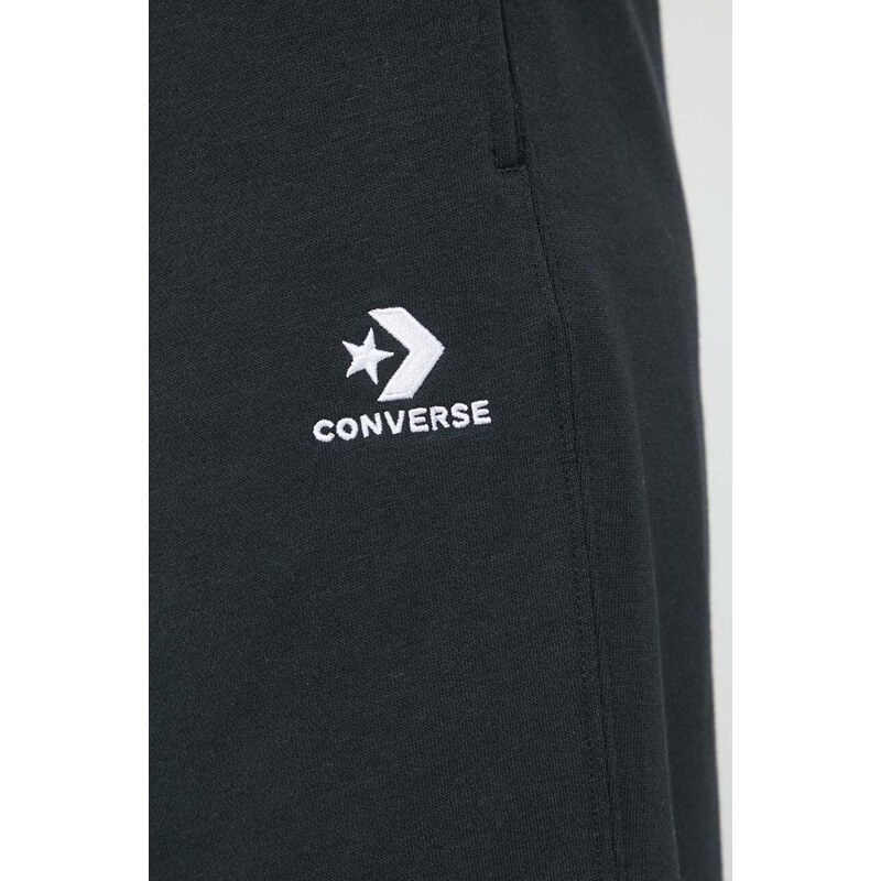 Kraťasy Converse černá barva, hladké, 10023875.A01-Black