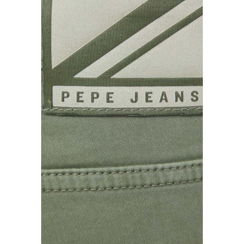 Kraťasy Pepe Jeans Jagger pánské, zelená barva