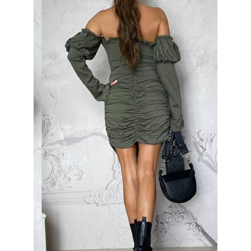 Khaki dress By o la la cxp0876. R69