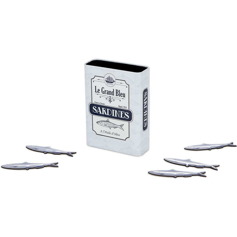 BALVI Magnetický stojánek na tužky s magnety Sardines 27341, kov, v.9,5 cm