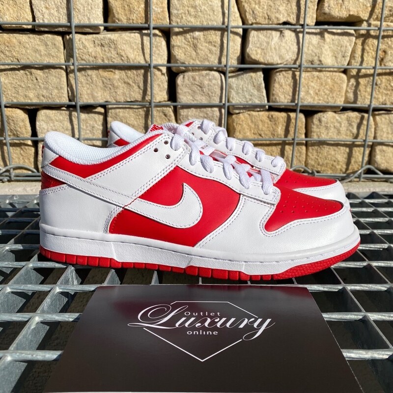 Nike Dunk Low White University Red