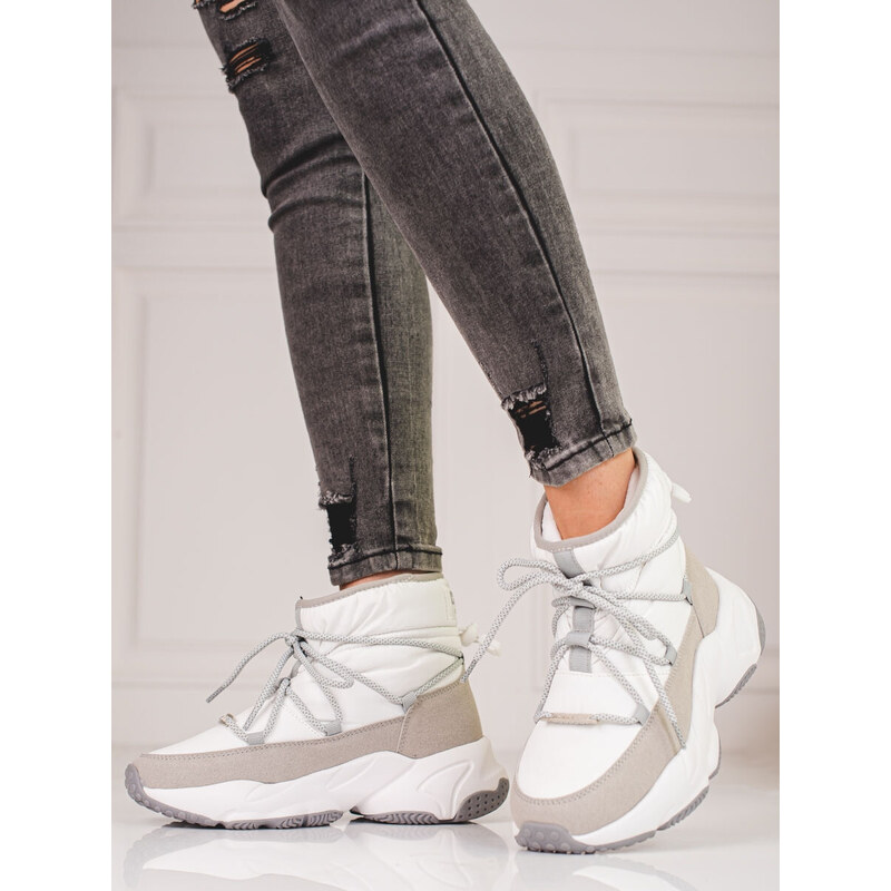 B2B Professional Sports Dámské sněhule bez podpatku KK274272 Bílá - 113448859