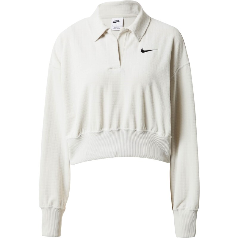Nike Sportswear Mikina béžová / černá