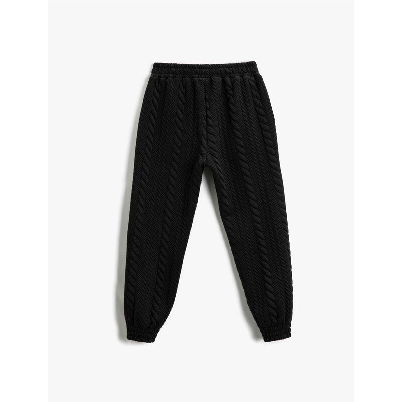 Koton Basic Textured Jogger Trousers With Pockets.