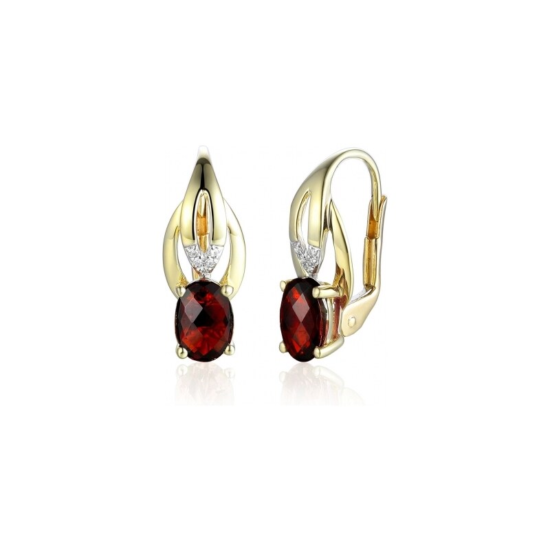 Couple Gems, Diamantové náušnice Marjorie, kombinované zlato s 115487076