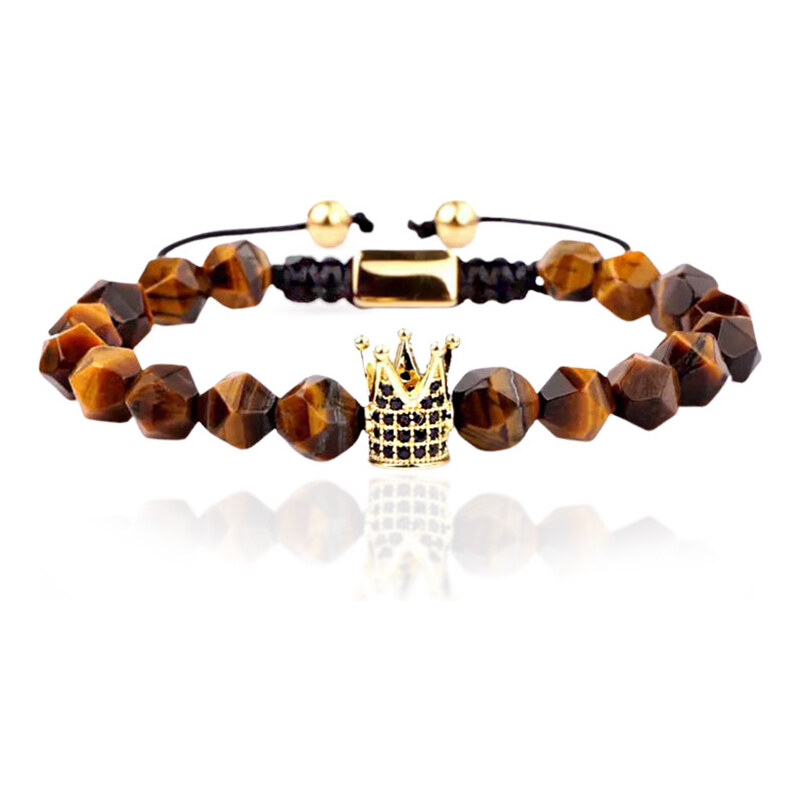 Lindas Jewelry Korálkový náramek Tygří Oko INR203 78796014