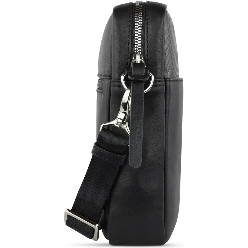 Pánská kožená taška přes rameno Bugatti Besto - černá