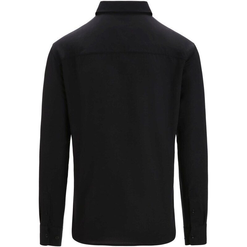 ICEBREAKER Mens Steveston LS Shirt, Black velikost: M