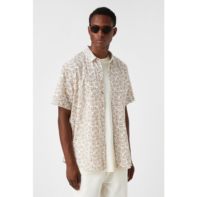 Koton Patterned Short Sleeve Shirt