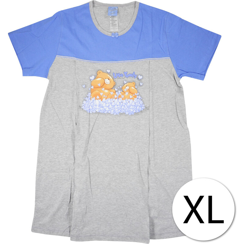 Vienetta Secret 0033 Dámská noční košile, modrá XL
