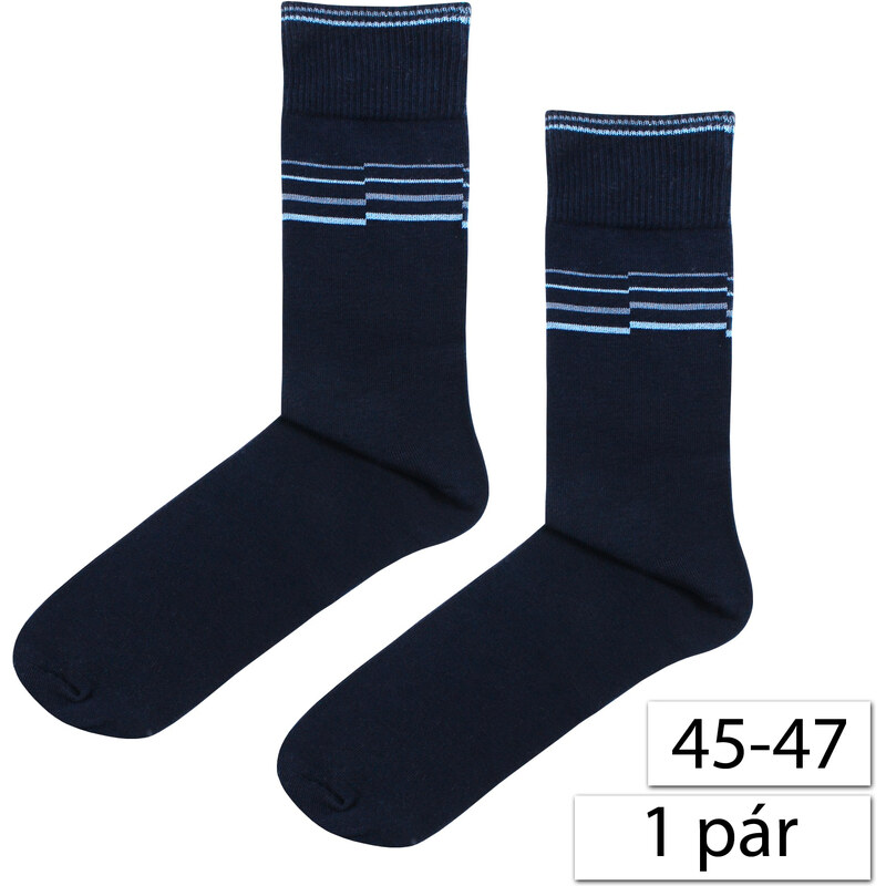 WOLA 7835 Pánské ponožky 45-47, modrá