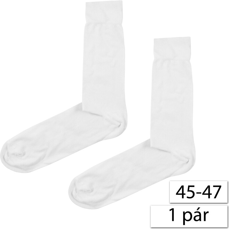 WOLA 7220 Pánské ponožky 45-47, bílá