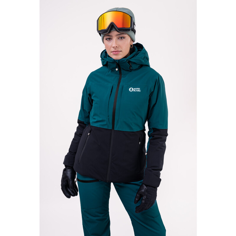 Nordblanc Zelená dámská lyžařská bunda SEPARATED