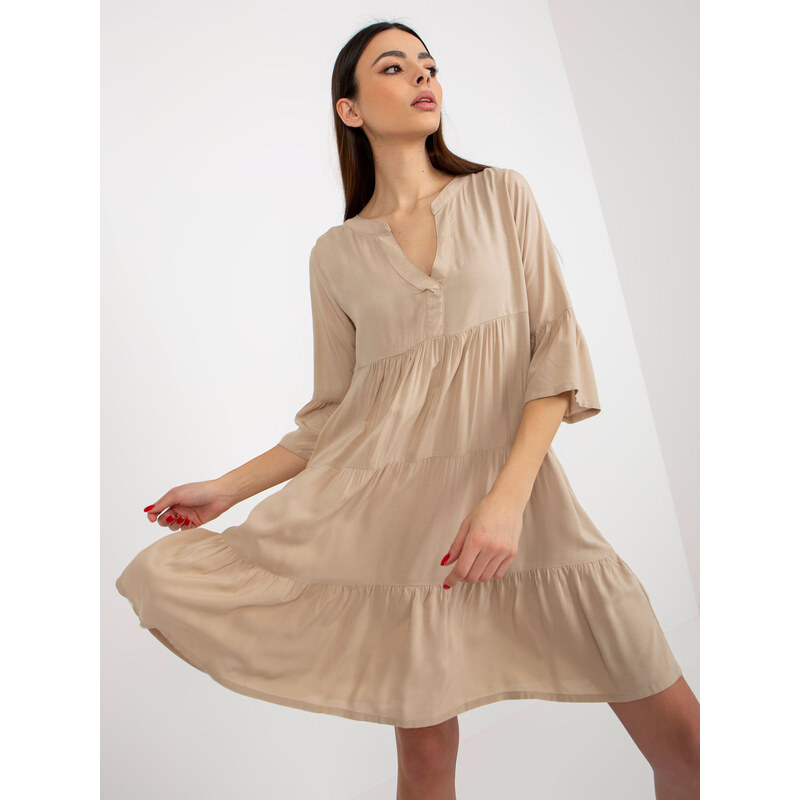 Sublevel Dress-D73761M30214C-beige