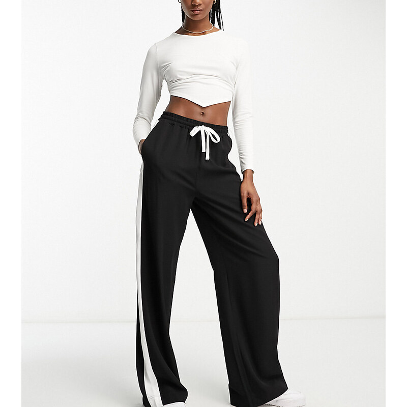 ASOS Tall ASOS DESIGN Tall pull on trouser with contrast panel in 100050498