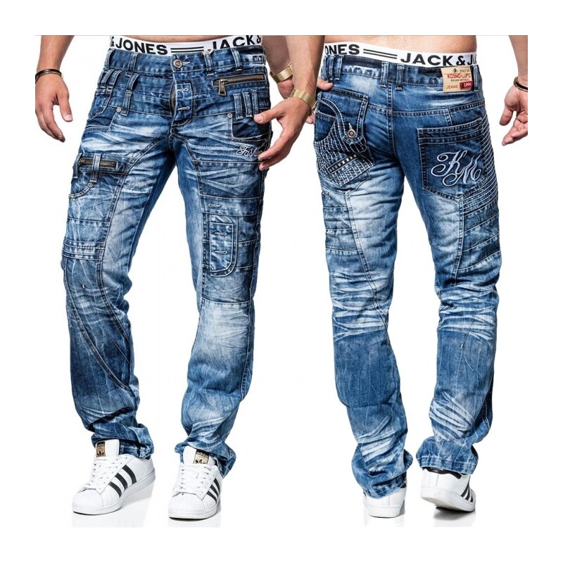 KOSMO LUPO kalhoty pánské KM020 jeans džíny