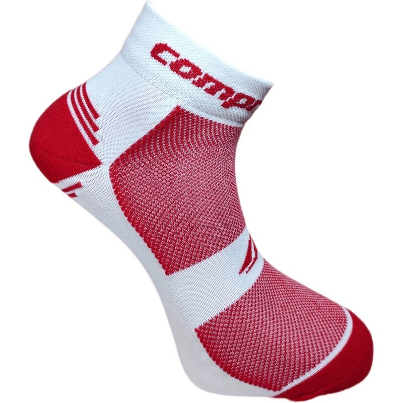 CSX-BIKE FUN NEW funkční ponožky COMPRESSOX bílá / červená 39-42