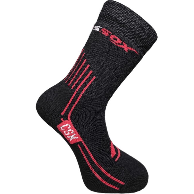 CSX-HEROLD extra hřejivé merino ponožky COMPRESSOX černá 35-38