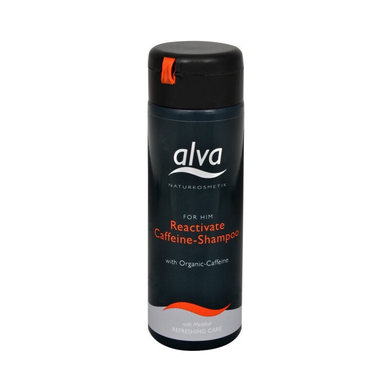 Alva Posilující šampon s BIO kofeinem proti vypadávání vlasů pro muže 200 ml