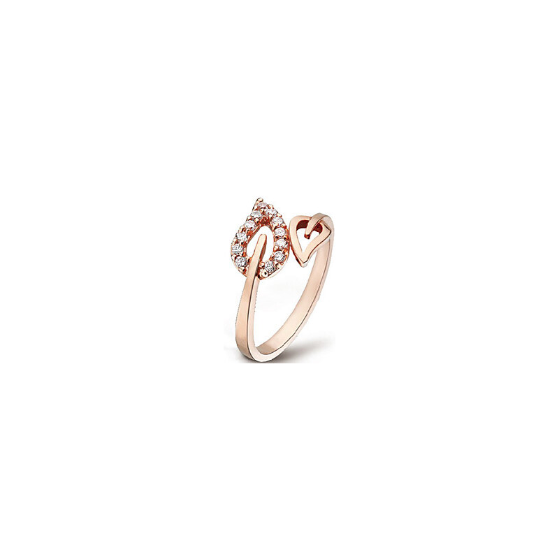 LightInTheBox Fashion Diamante Leaves Pattern Ring