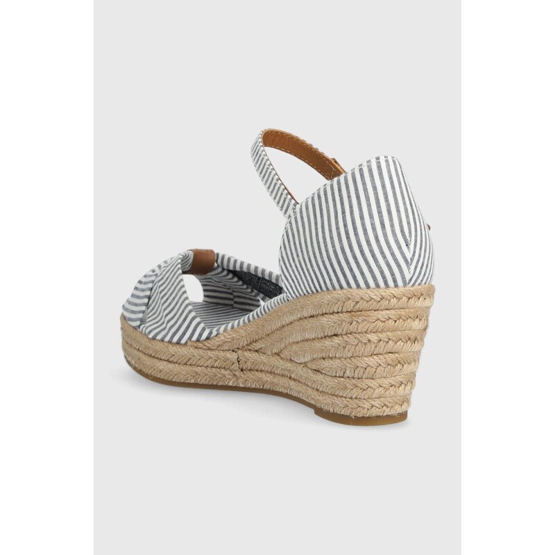 Sandály Tommy Hilfiger HIGH WEDGE SEERSUCKER dámské, na klínku, FW0FW07158