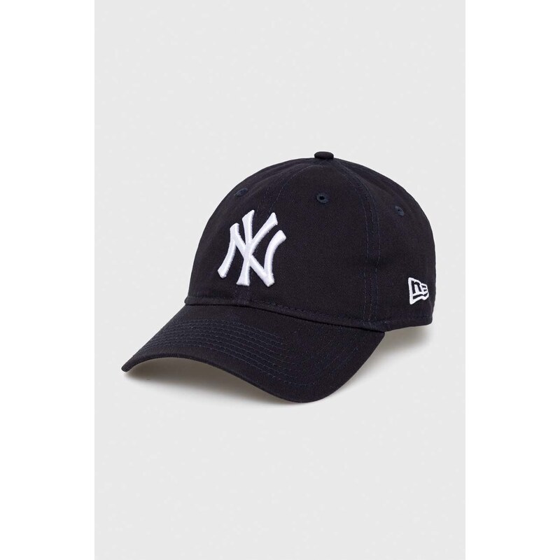 Bavlněná baseballová čepice New Era tmavomodrá barva, s aplikací, NEW YORK YANKEES