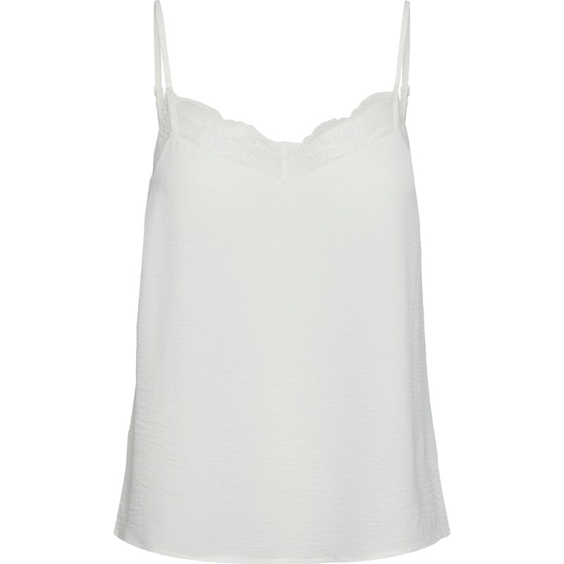 PIECES Top TIFFANY bílá