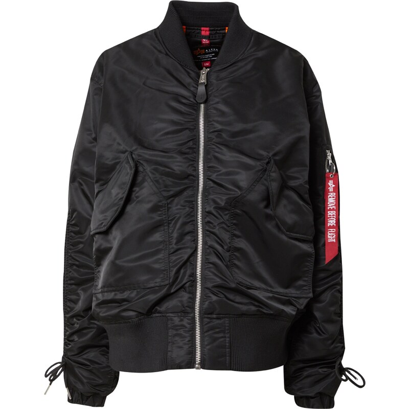 ALPHA INDUSTRIES Přechodná bunda CWU MA-1 červená / černá / bílá